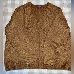 Vince Camuto Men's Tan Cardigan Sweater